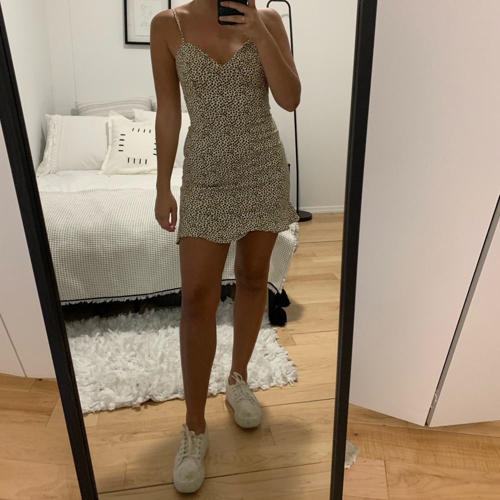 Mini Leopard Print Sleeveless Dress